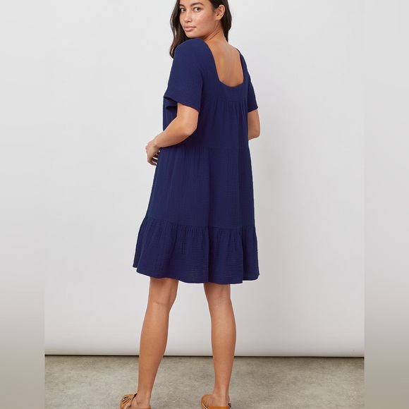 Rails “Valentina” cotton gauze mini-dress in black, size xs - Picture 8 of 8